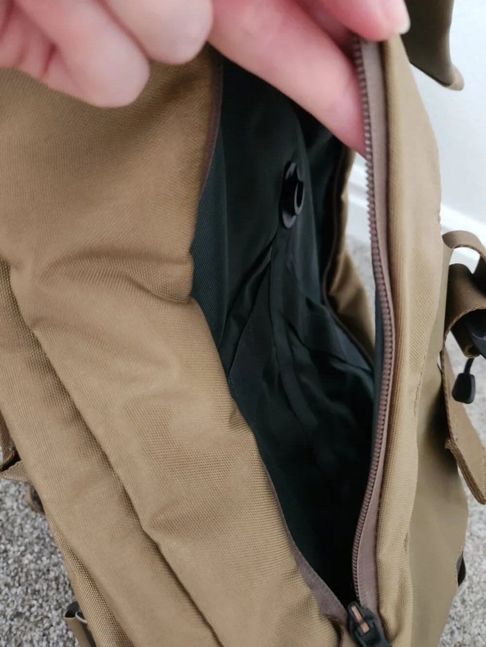 Boundary Supply Errant Sling Tan Tech Sling Laptop Crossbody Bag